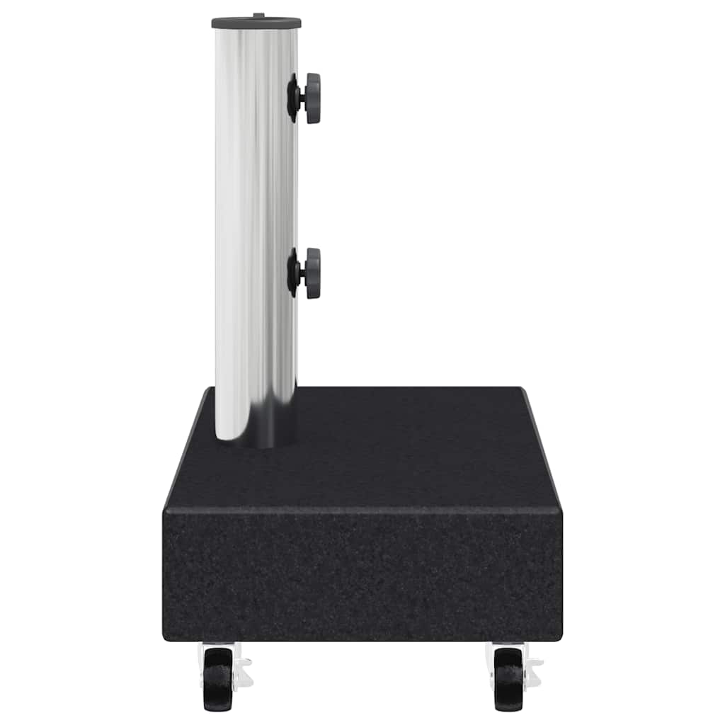Base per Ombrellone Nera 45x25x8,3 cm in Granito - homemem39