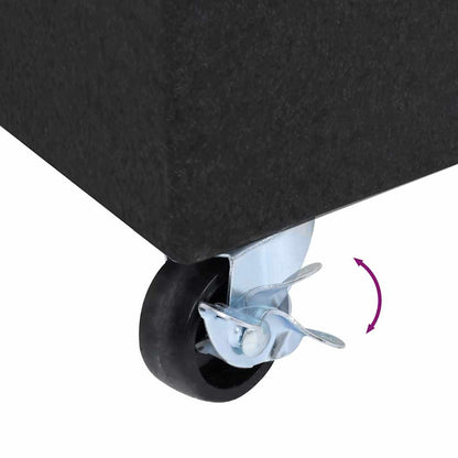 Base per Ombrellone Nera 45x25x8,3 cm in Granito - homemem39