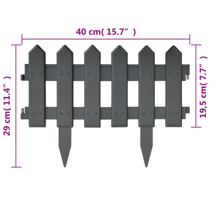 Bordi per Prato 25 pz Antracite 10 m in PP - homemem39