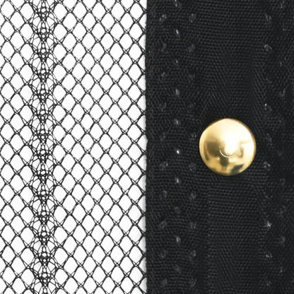 Tende Antimosche 2 pz per Porte con Magneti Nere 200x80 cm - homemem39