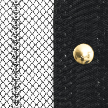 Tende Antimosche 2 pz per Porte con Magneti Nere 220x100 cm - homemem39