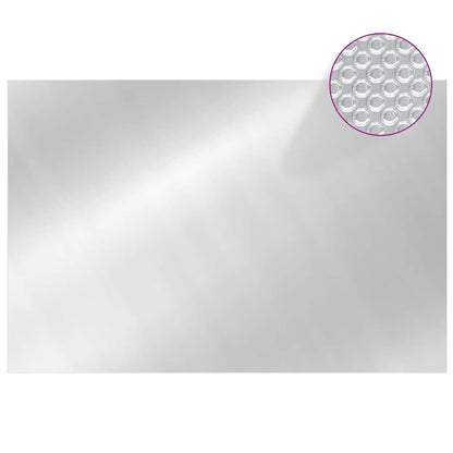 Copripiscina Rettangolare 600x400 cm in PE Argento | homemem39