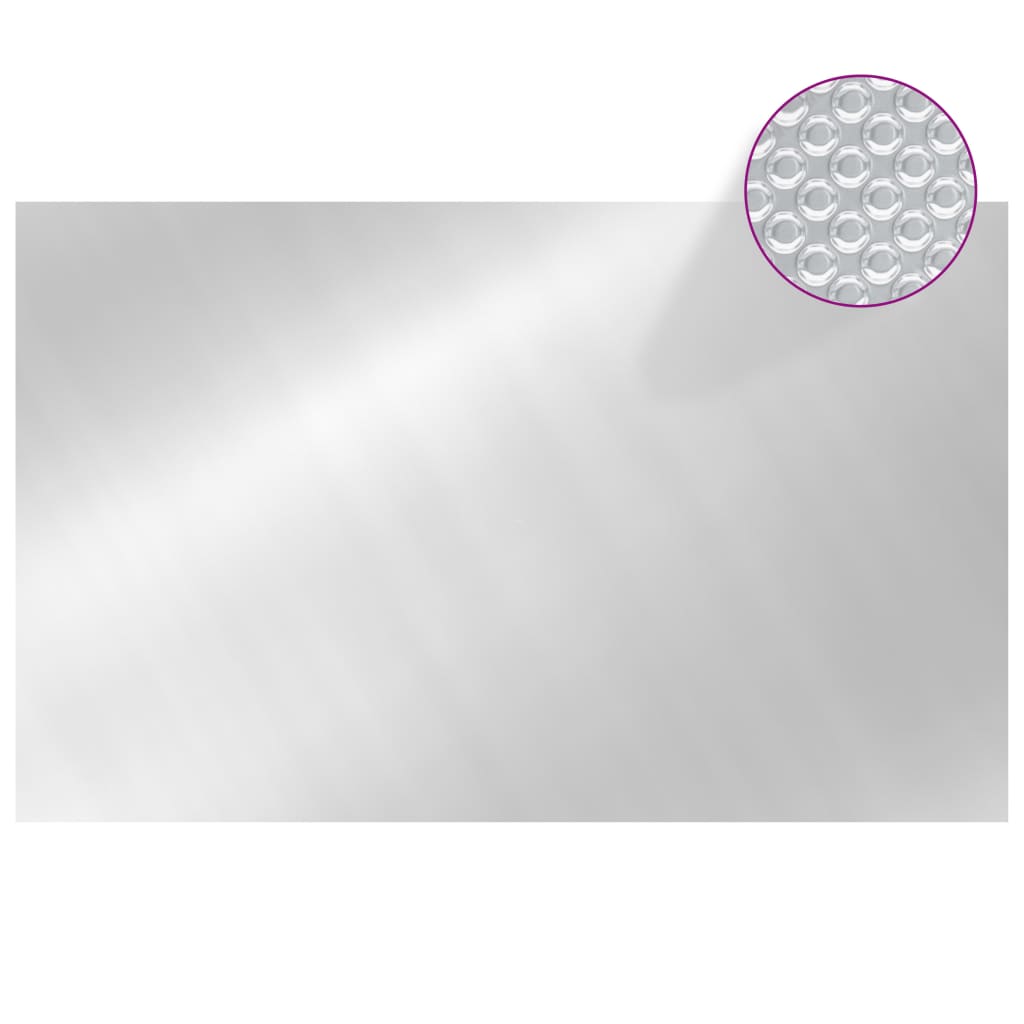 Copripiscina Rettangolare 800x500 cm in PE Argento | homemem39