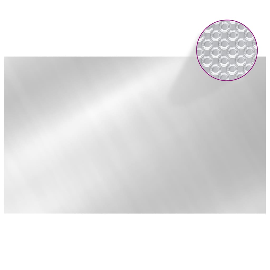 Copripiscina Rettangolare 1000x600 cm in PE Argento - homemem39