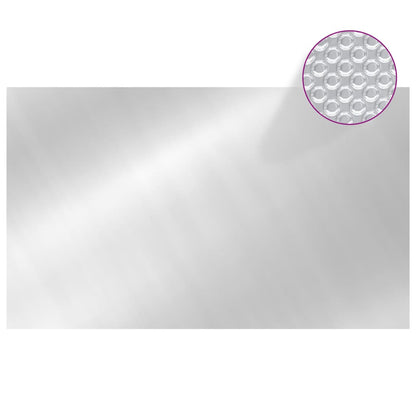 Copripiscina Rettangolare 1000x600 cm in PE Argento - homemem39