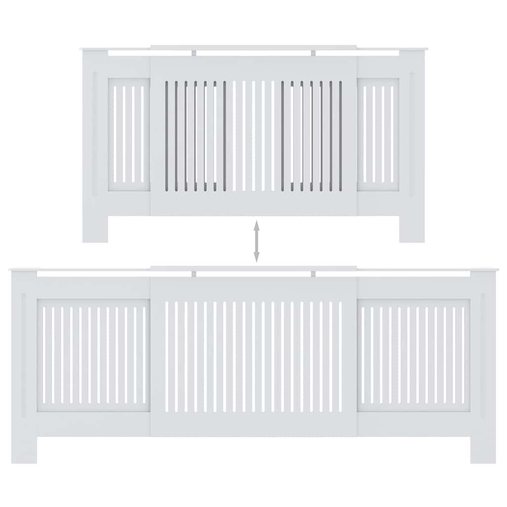 Copertura per Radiatore Bianca in MDF 205 cm - homemem39