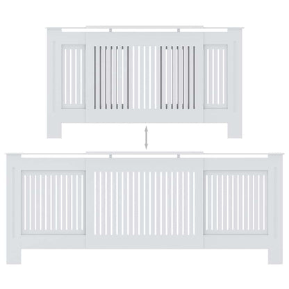 Copertura per Radiatore Bianca in MDF 205 cm - homemem39