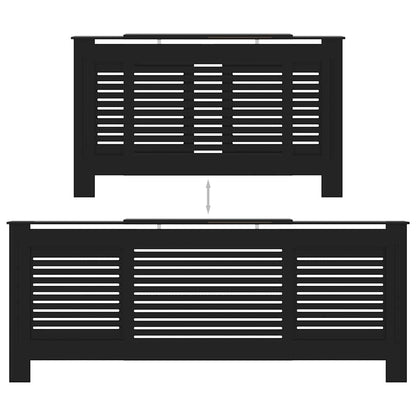Copertura per Radiatore Nera in MDF 205 cm - homemem39