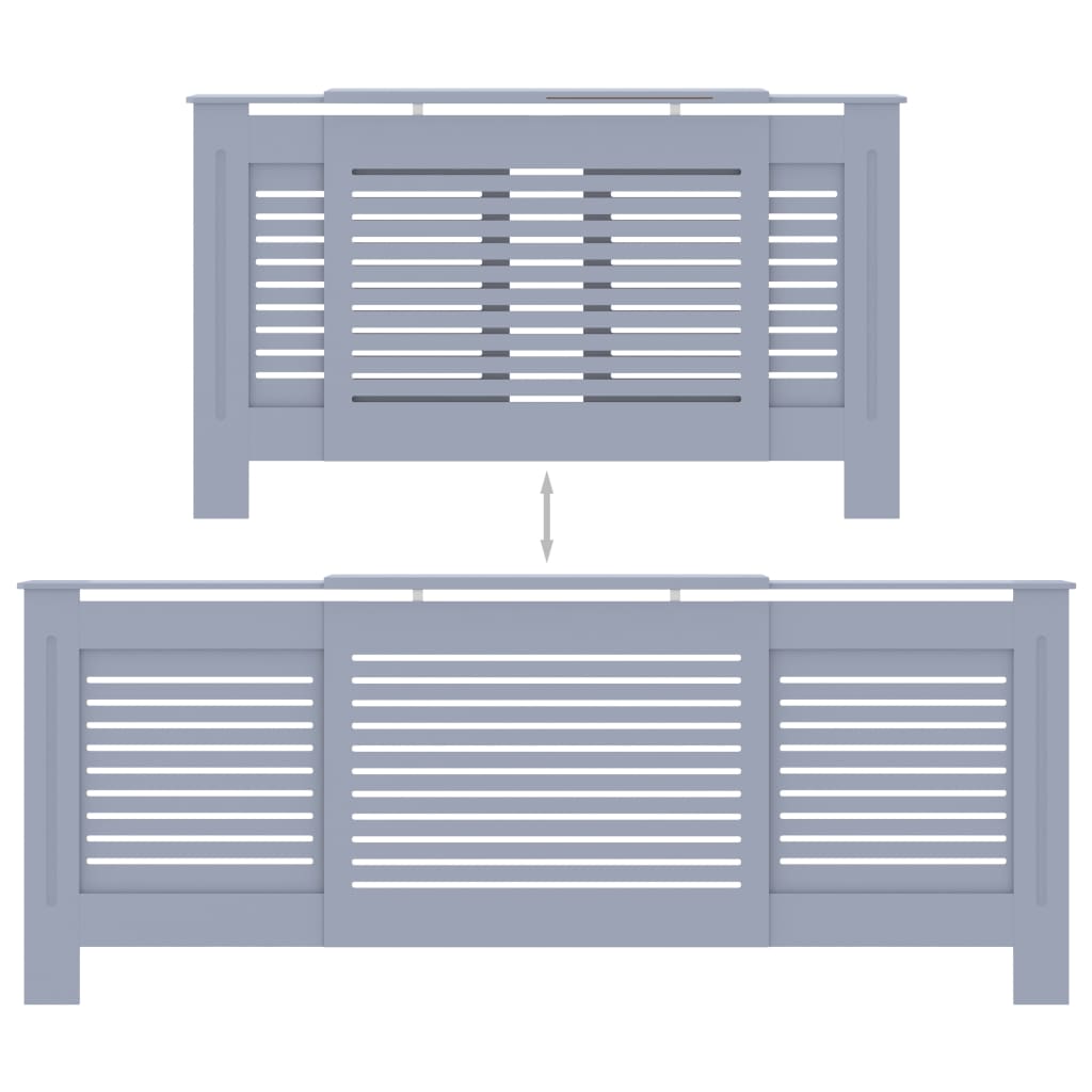 Copertura per Radiatore Grigia in MDF 205 cm