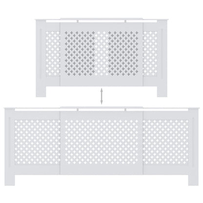 Copertura per Radiatore Bianca in MDF 205 cm - homemem39