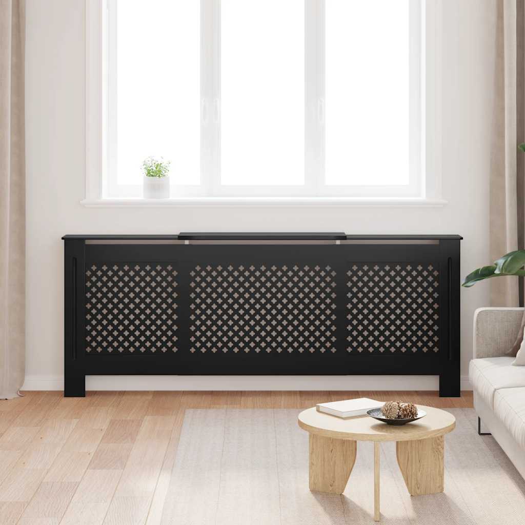 Copertura per Radiatore Nera in MDF 205 cm