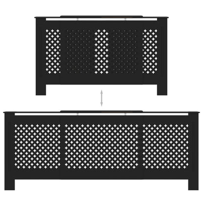 Copertura per Radiatore Nera in MDF 205 cm - homemem39