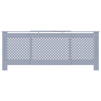 Copertura per Radiatore Grigia in MDF 205 cm - homemem39
