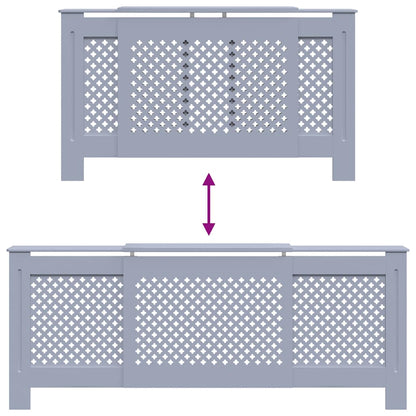 Copertura per Radiatore Grigia in MDF 205 cm