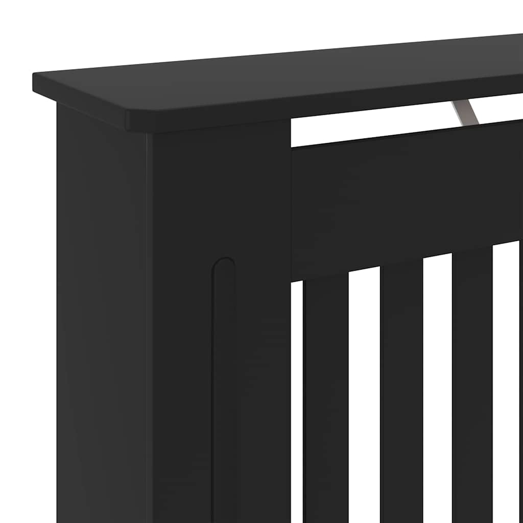 Copertura per Radiatore Nera in Legno Multistrato 78 cm | homemem39
