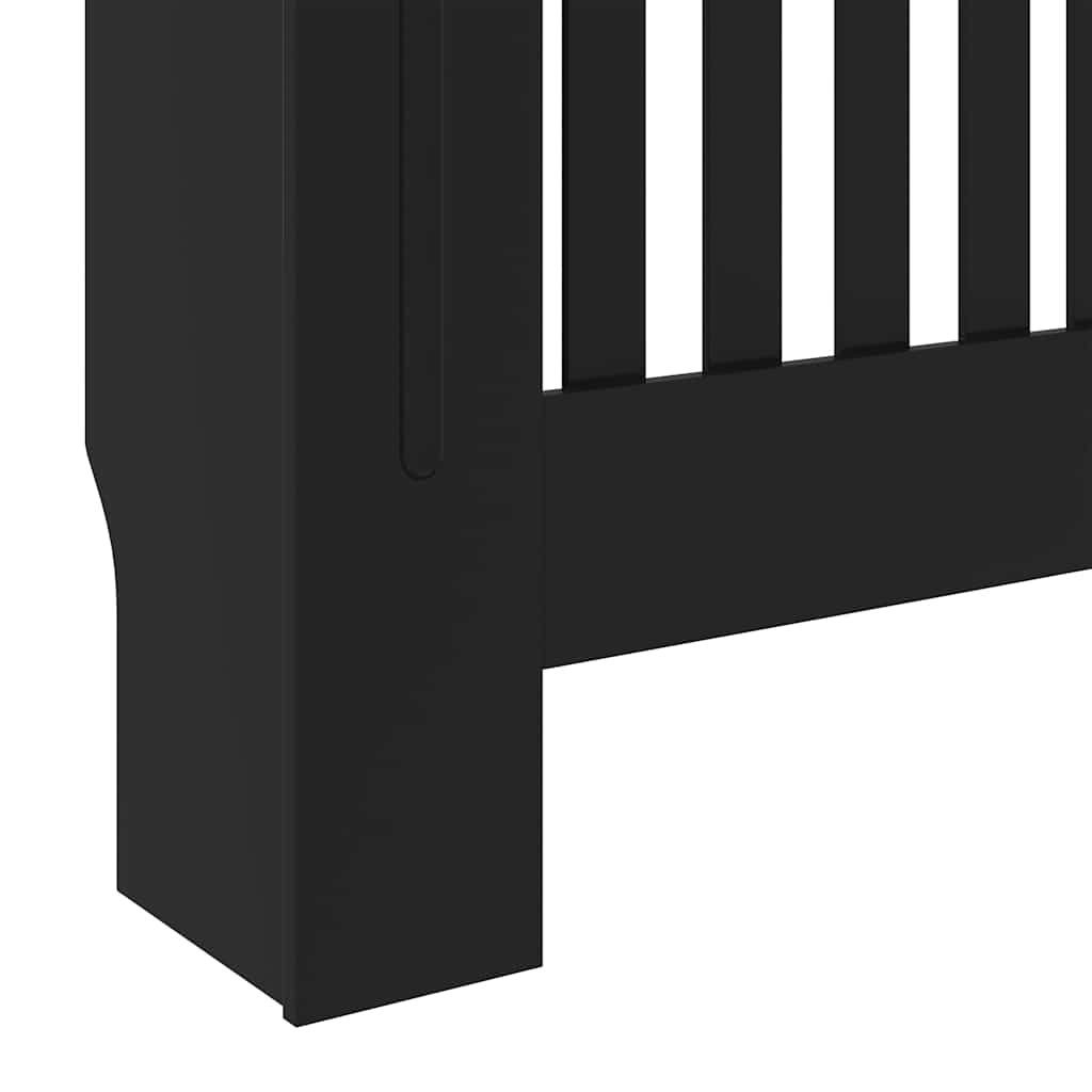 Copertura per Radiatore Nera in Legno Multistrato 78 cm | homemem39
