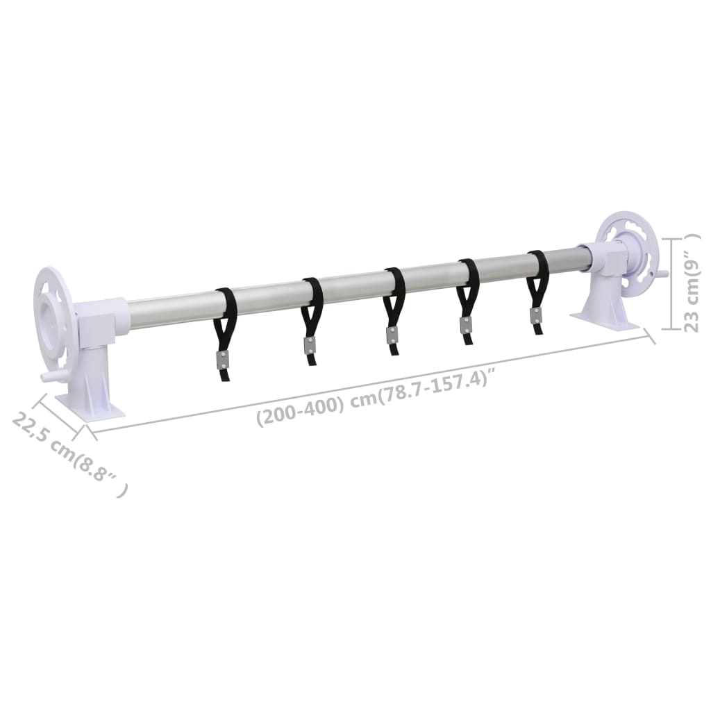 Rullo di Copertura per Piscina con Base in Plastica | homemem39
