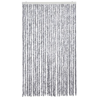 Zanzariera Bianco e Grigio 118x220 cm Ciniglia - homemem39
