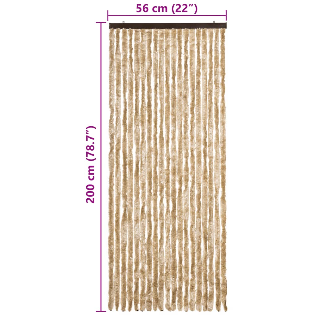 Zanzariera Beige 56x200 cm Ciniglia