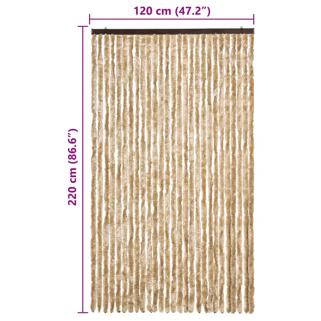 Zanzariera Beige 118x220 cm Ciniglia - homemem39