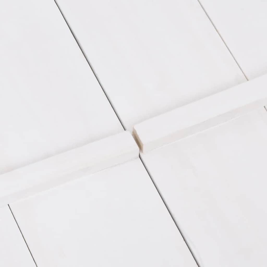 Sabbiera in Legno di Abete Bianca 95x90x15 cm - homemem39