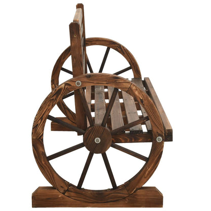 Panchina da Giardino 112 cm in Legno Massello di Abete - homemem39