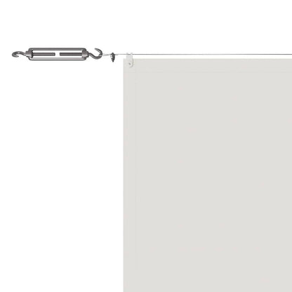 Paravento Verticale Bianco 140x600 cm Tessuto Oxford
