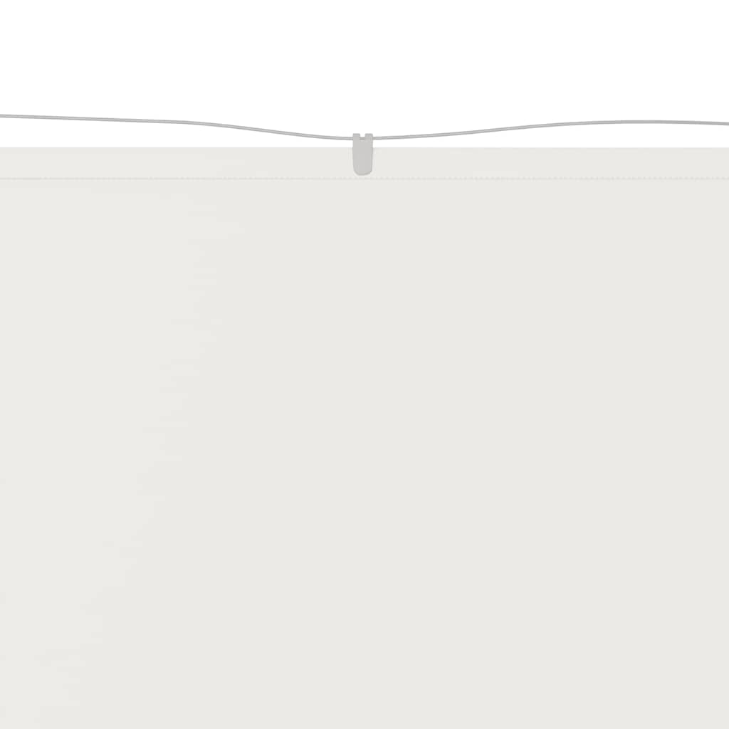 Paravento Verticale Bianco 140x800 cm Tessuto Oxford