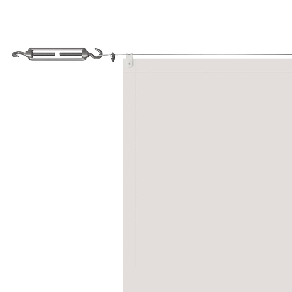 Paravento Verticale Bianco 140x800 cm Tessuto Oxford