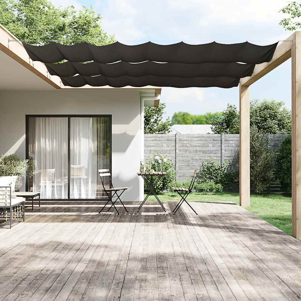 Paravento Verticale Antracite 60x600 cm in Tessuto Oxford