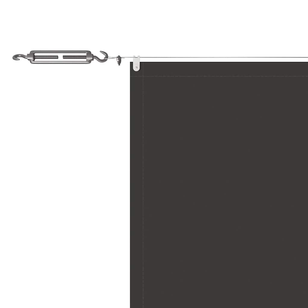 Paravento Verticale Antracite 180x1200 cm Tessuto Oxford