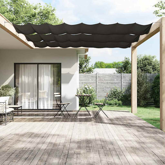 Paravento Verticale Antracite 180x1200 cm Tessuto Oxford
