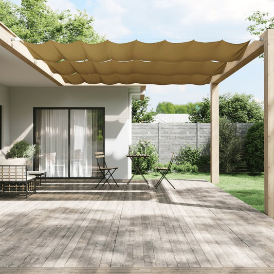 Paravento Verticale Beige 140x420 cm in Tessuto Oxford - homemem39