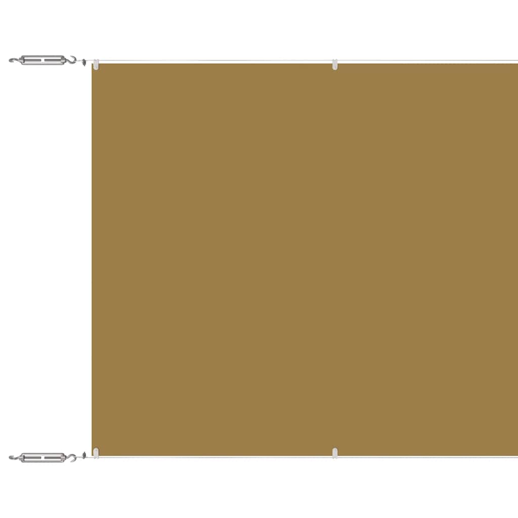 Paravento Verticale Beige 140x1000 cm in Tessuto Oxford