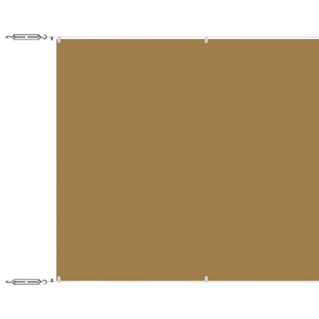 Paravento Verticale Beige 140x1200 cm in Tessuto Oxford