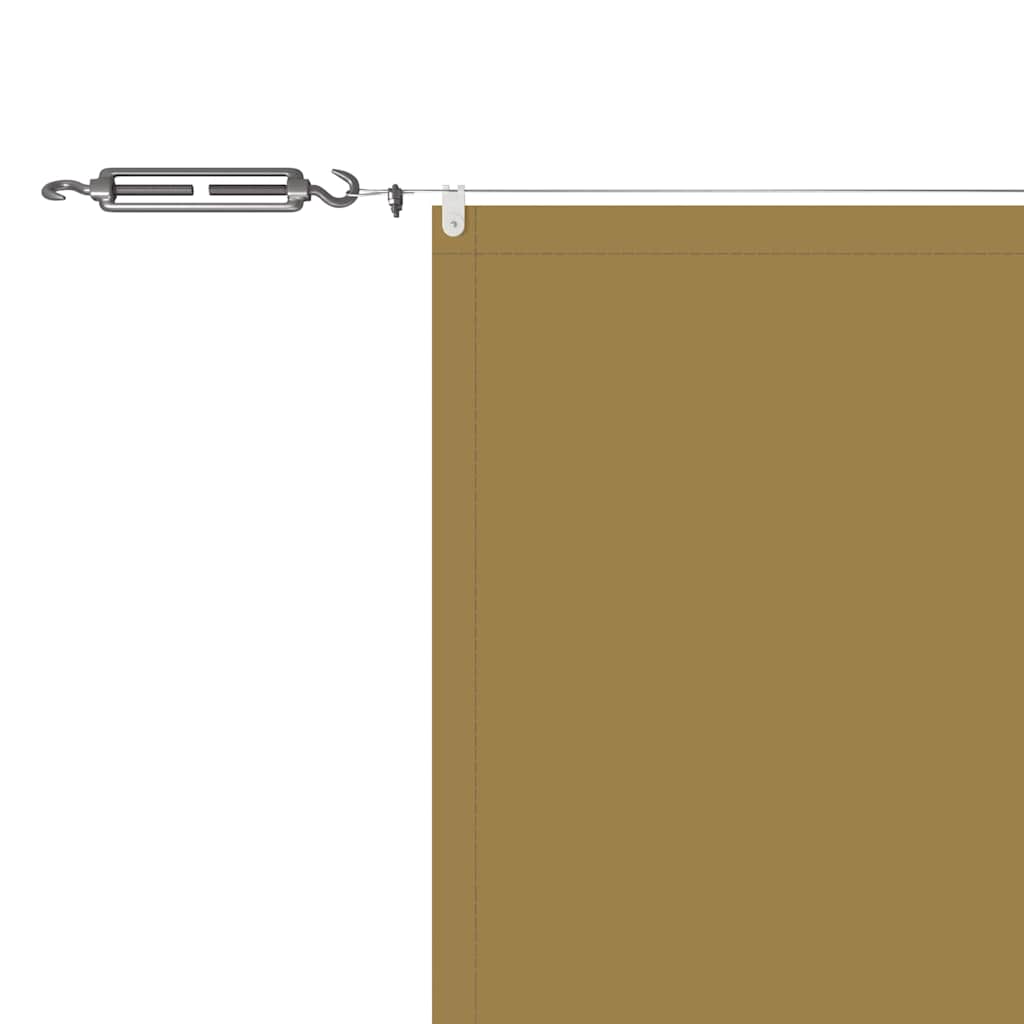 Paravento Verticale Beige 140x1200 cm in Tessuto Oxford