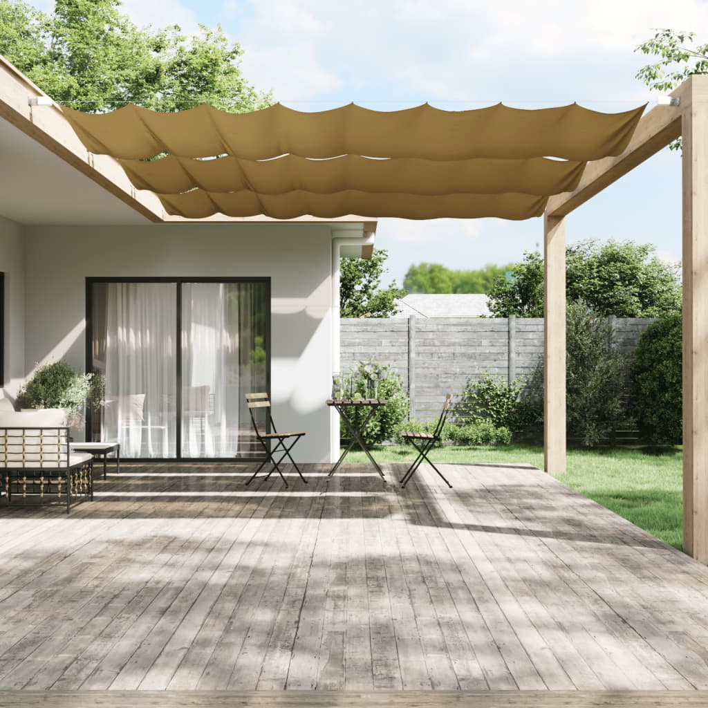 Paravento Verticale Beige 180x360 cm in Tessuto Oxford - homemem39