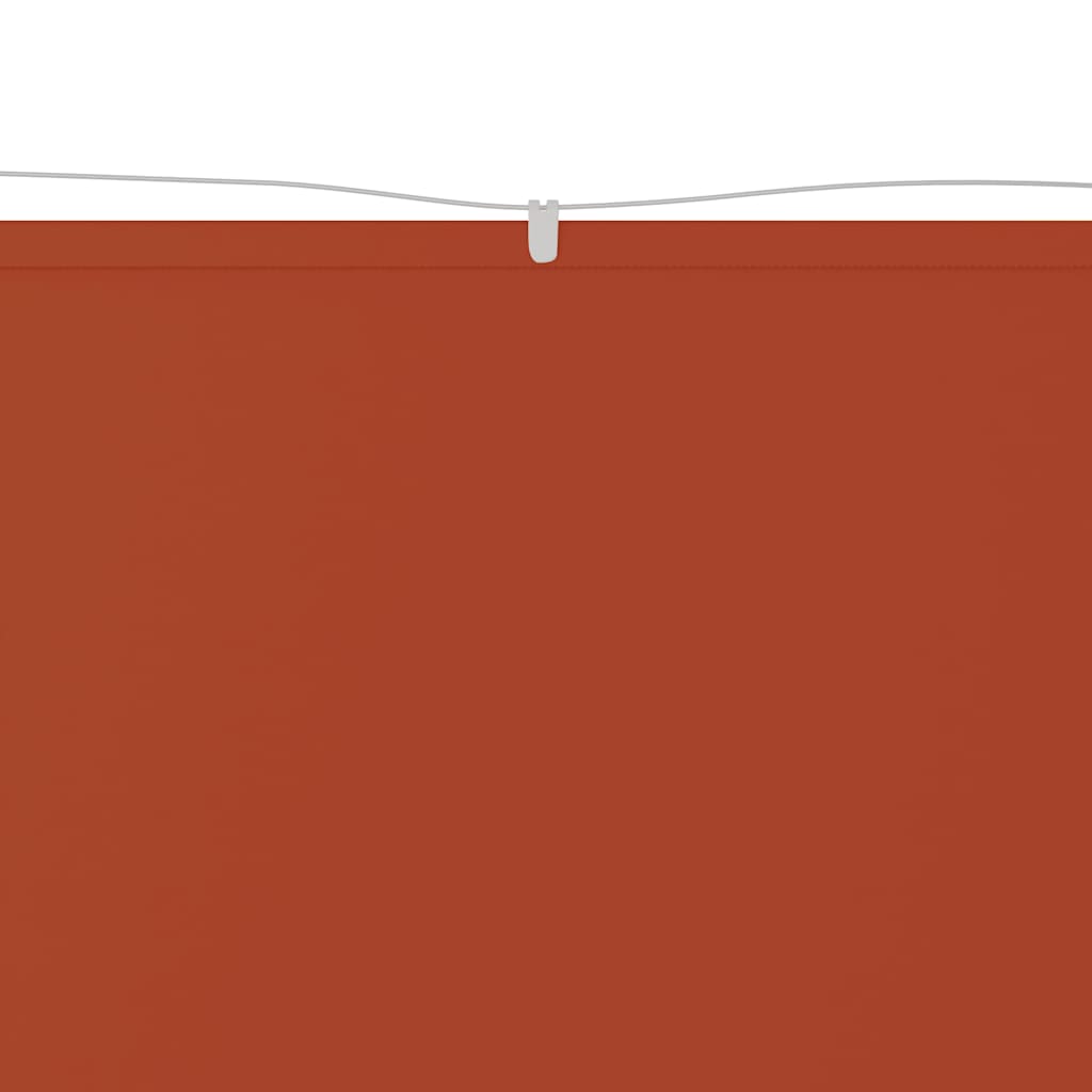 Paravento Verticale Terracotta 100x1000 cm in Tessuto Oxford