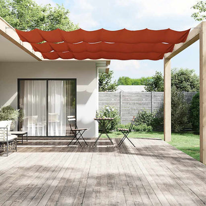 Paravento Verticale Terracotta 140x600 cm in Tessuto Oxford