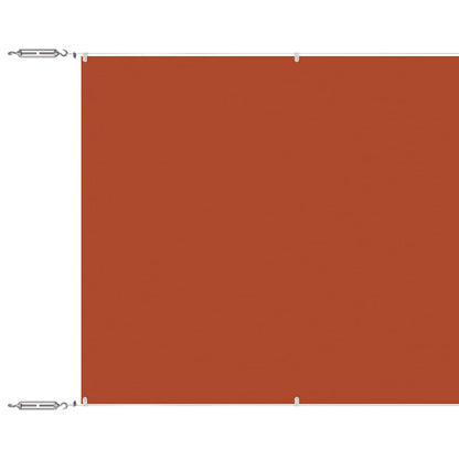 Paravento Verticale Terracotta 140x800 cm in Tessuto Oxford