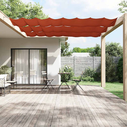 Paravento Verticale Terracotta 140x800 cm in Tessuto Oxford