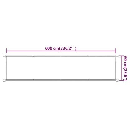 Paravento Verticale Tortora 60x600 cm in Tessuto Oxford - homemem39