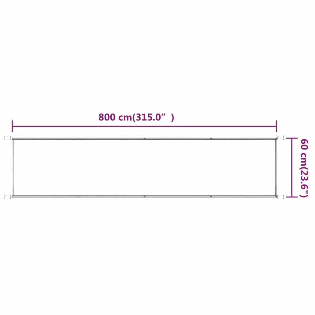 Paravento Verticale Blu 60x800 cm in Tessuto Oxford - homemem39