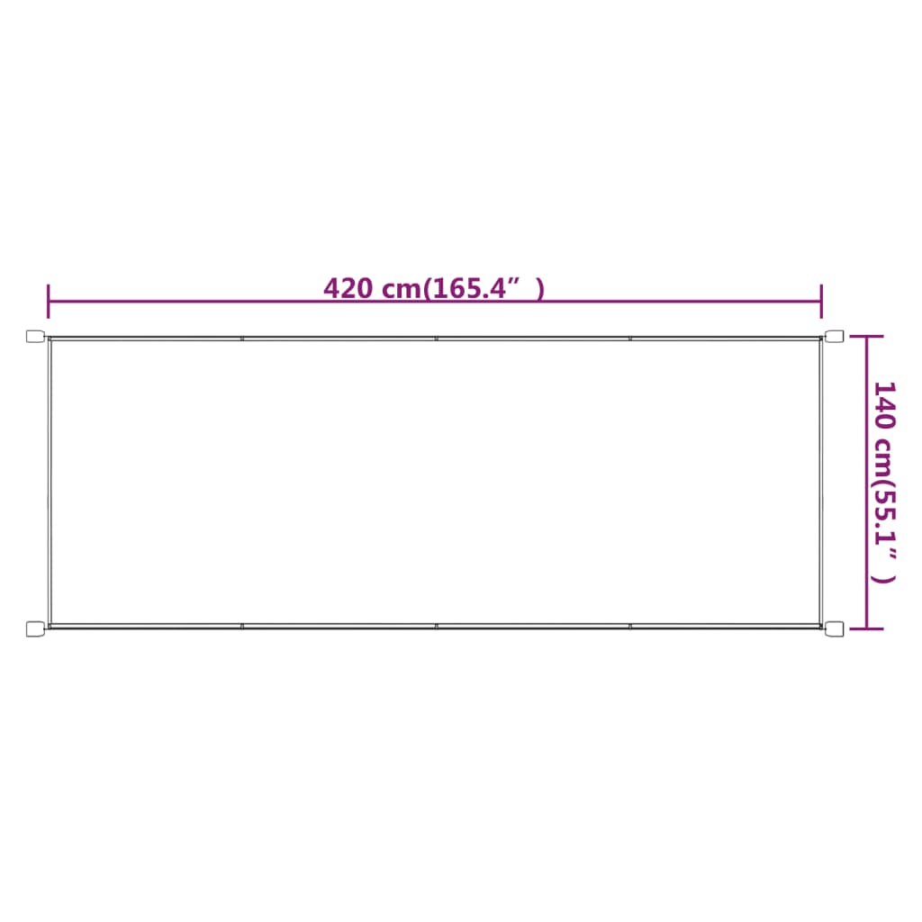 Paravento Verticale Blu 140x420 cm in Tessuto Oxford