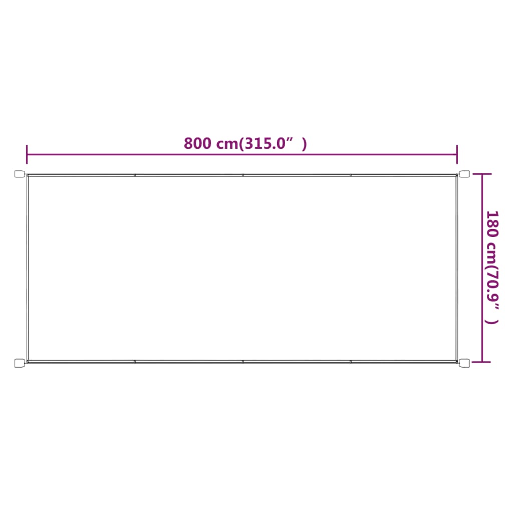 Paravento Verticale Blu 180x800 cm in Tessuto Oxford - homemem39