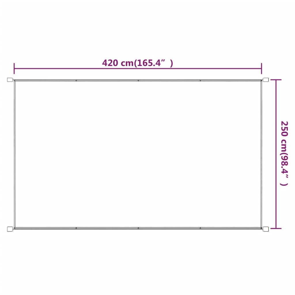 Paravento Verticale Blu 250x420 cm in Tessuto Oxford - homemem39