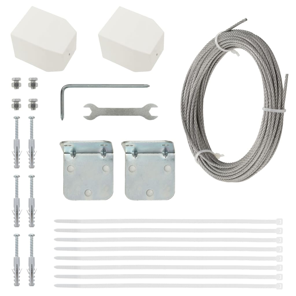 Paravento per Balcone Verde Chiaro 80x240 cm in Tessuto Oxford - homemem39