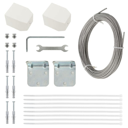 Paravento per Balcone Verde Chiaro 80x240 cm in Tessuto Oxford - homemem39