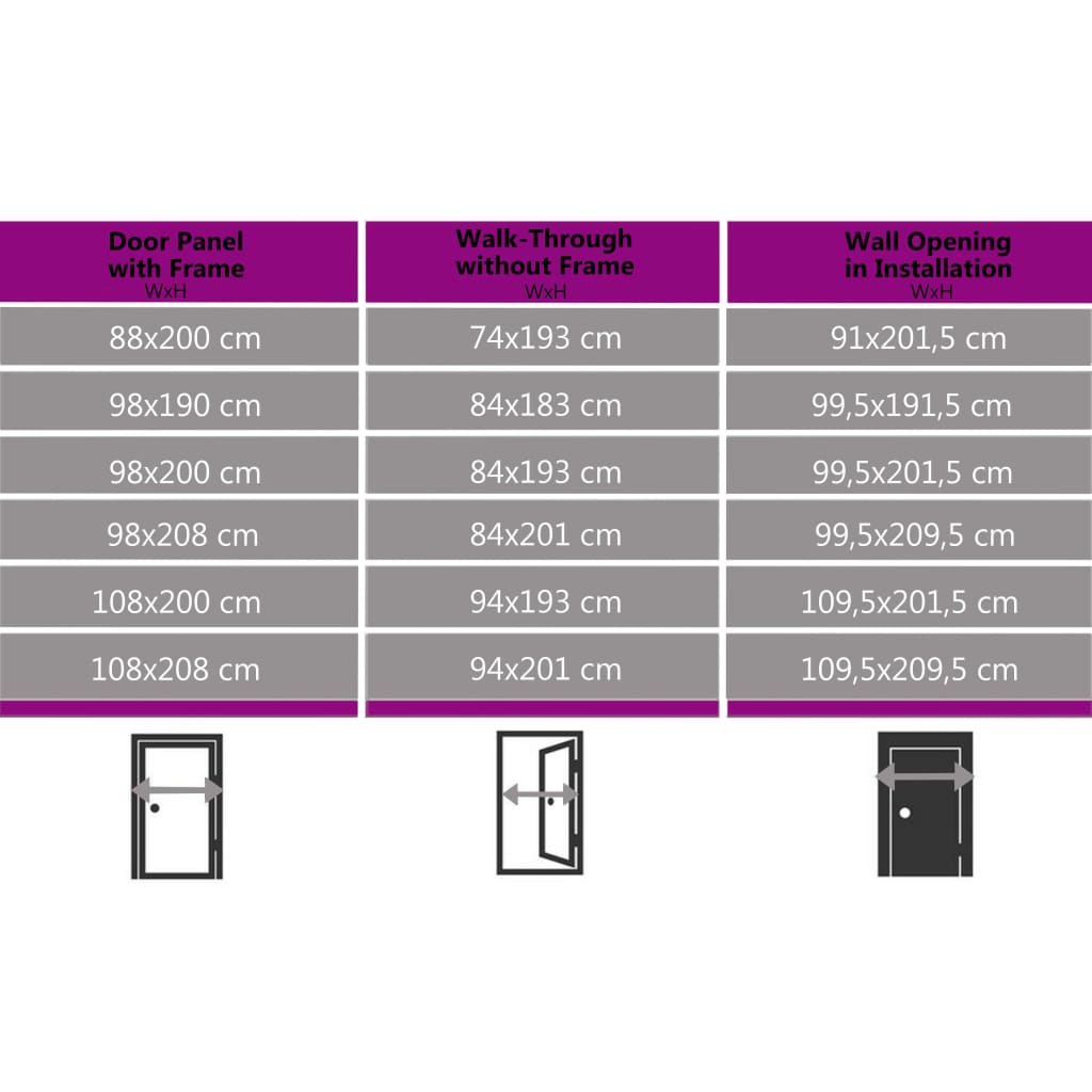 Porta d'Ingresso in Alluminio e PVC Bianco 100x200 cm | homemem39