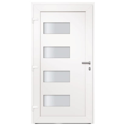 Porta d'Ingresso in Alluminio e PVC Antracite 110x210 cm | homemem39